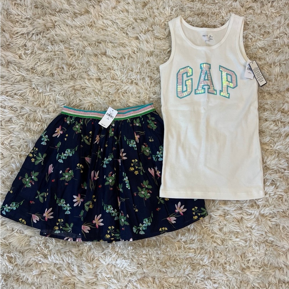 Girls Gap tank & skirt NWT